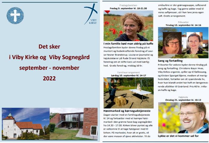 Det sker i Viby Kirke og Viby Sognegård september - november 2022