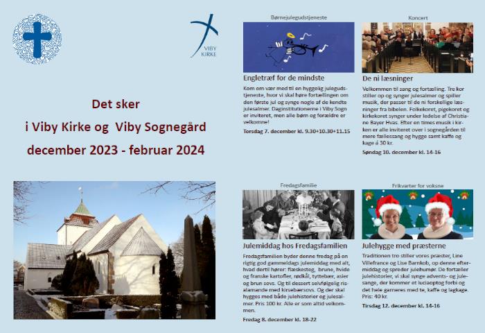 Det sker i Viby Kirke og Viby Sognegård december 2023 - februar 2024